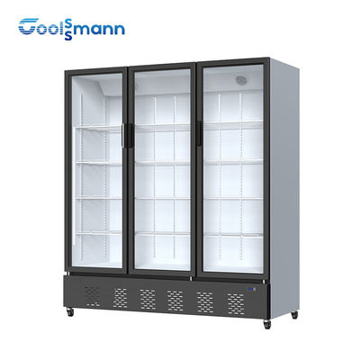 50mm Foaming Transparent Glass Fridge Vertical Display Freezer