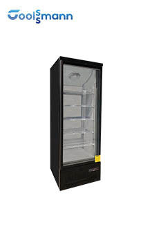 1700L Glass Door Display Freezer , LED Glass Front Drink Fridge 2m Height