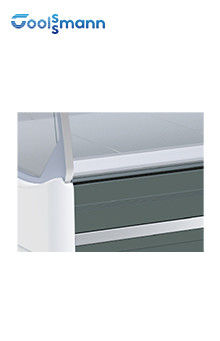 Curved Glass Deli Display Refrigerator