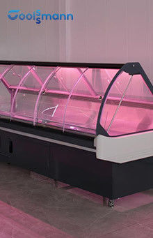 Curved Glass Deli Display Refrigerator