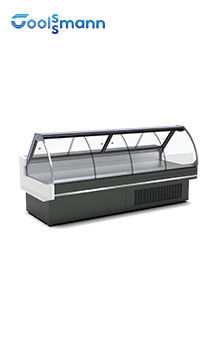Curved Glass Deli Display Refrigerator