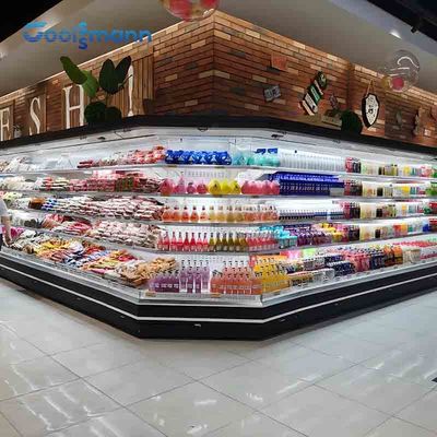 1200L Multideck ανοικτή πιό ψυχρή ηλεκτρονική επίδειξη ψυγείων ελεγκτών εμπορική