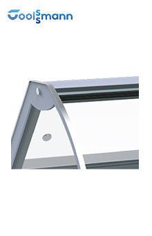 Curved Glass Deli Display Refrigerator